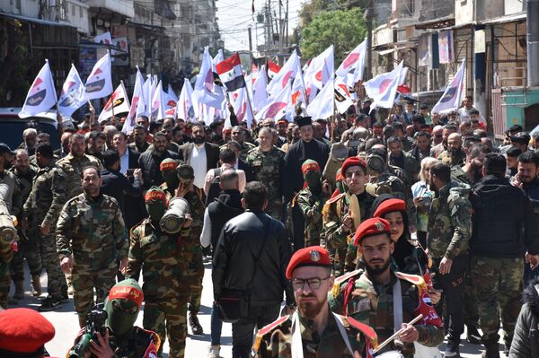 لواء القدس الفلسطيني ينظم مسير يوم القدس العالمي - سبوتنيك عربي