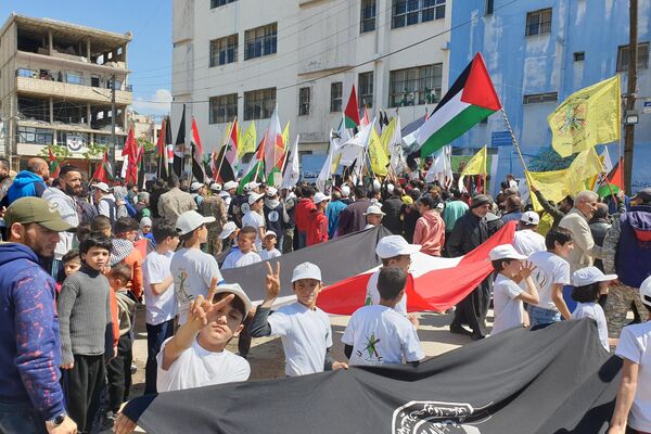 لواء القدس الفلسطيني ينظم مسير يوم القدس العالمي - سبوتنيك عربي