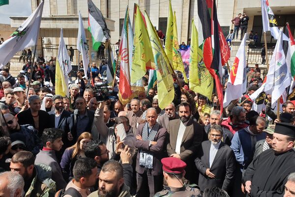 لواء القدس الفلسطيني ينظم مسير يوم القدس العالمي - سبوتنيك عربي