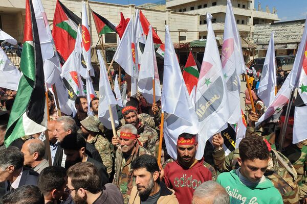 لواء القدس الفلسطيني ينظم مسير يوم القدس العالمي - سبوتنيك عربي