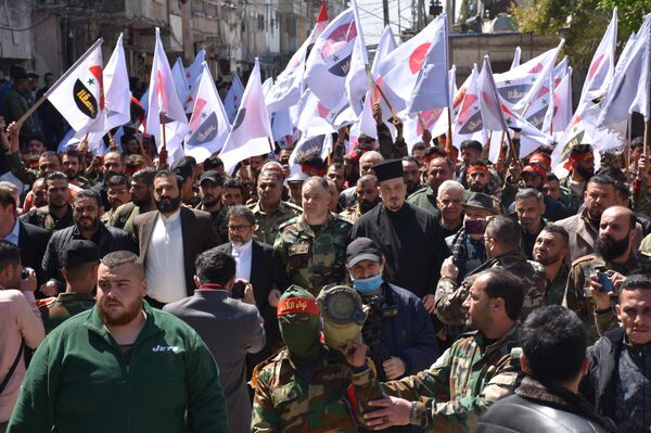 لواء القدس الفلسطيني ينظم مسير يوم القدس العالمي - سبوتنيك عربي