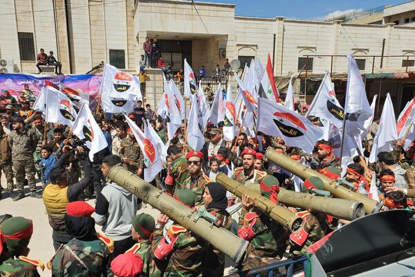 لواء القدس الفلسطيني ينظم مسير يوم القدس العالمي - سبوتنيك عربي