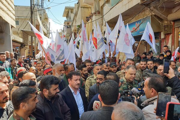 لواء القدس الفلسطيني ينظم مسير يوم القدس العالمي - سبوتنيك عربي