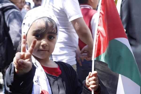 مسيرات في المخيمات الفلسطينية في لبنان - سبوتنيك عربي