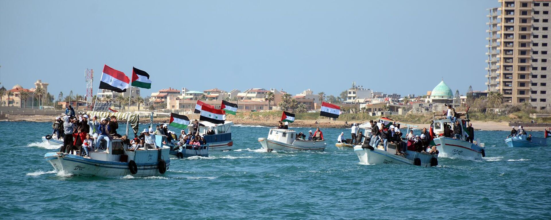بالتزامن مع ايران ولبنان.. مسير بحري في سوريا احياء ليوم القدس العالمي - سبوتنيك عربي, 1920, 14.04.2023