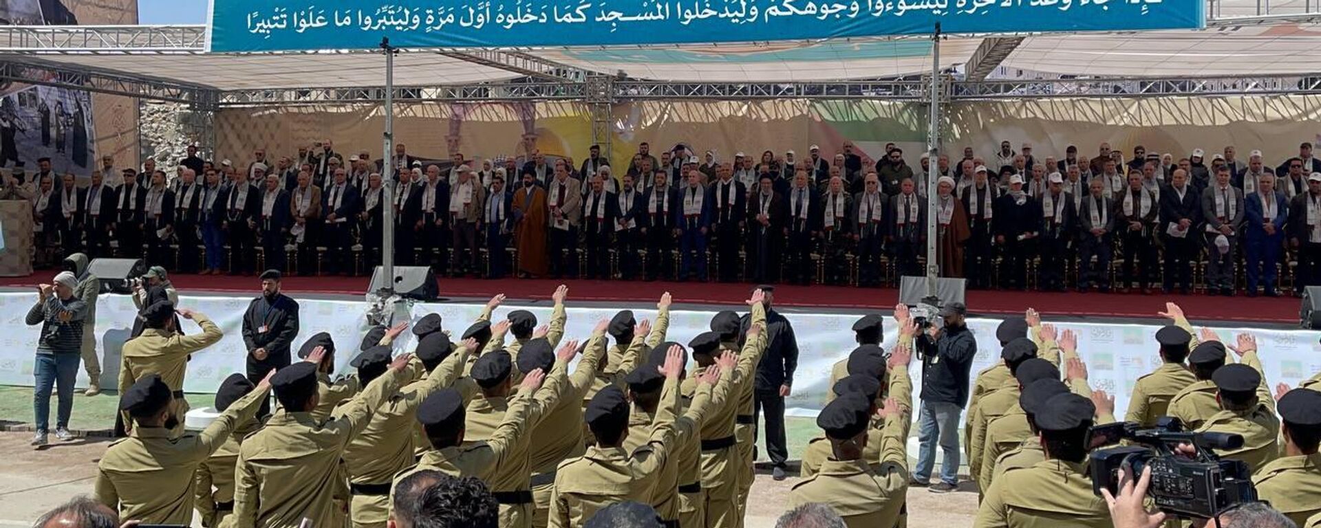 لأول مرة منذ سنوات.. مخيم اليرموك الفلسطيني يُحيي يوم القدس بعرض عسكري - سبوتنيك عربي, 1920, 14.04.2023