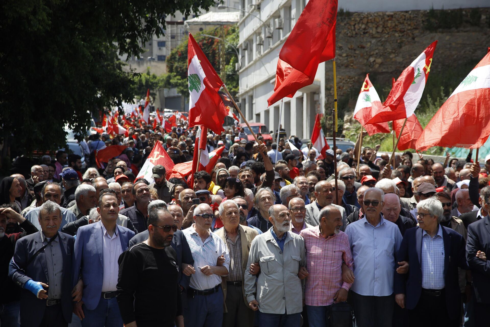 مسيرة في لبنان بمناسبة عيد العمال - سبوتنيك عربي, 1920, 01.05.2023