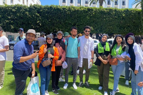 احتجاج الممرضين في المغرب أمام مبنى البرلمان على تجاهل مطالبهم المتعلقة بالأجور وظروف العمل - سبوتنيك عربي