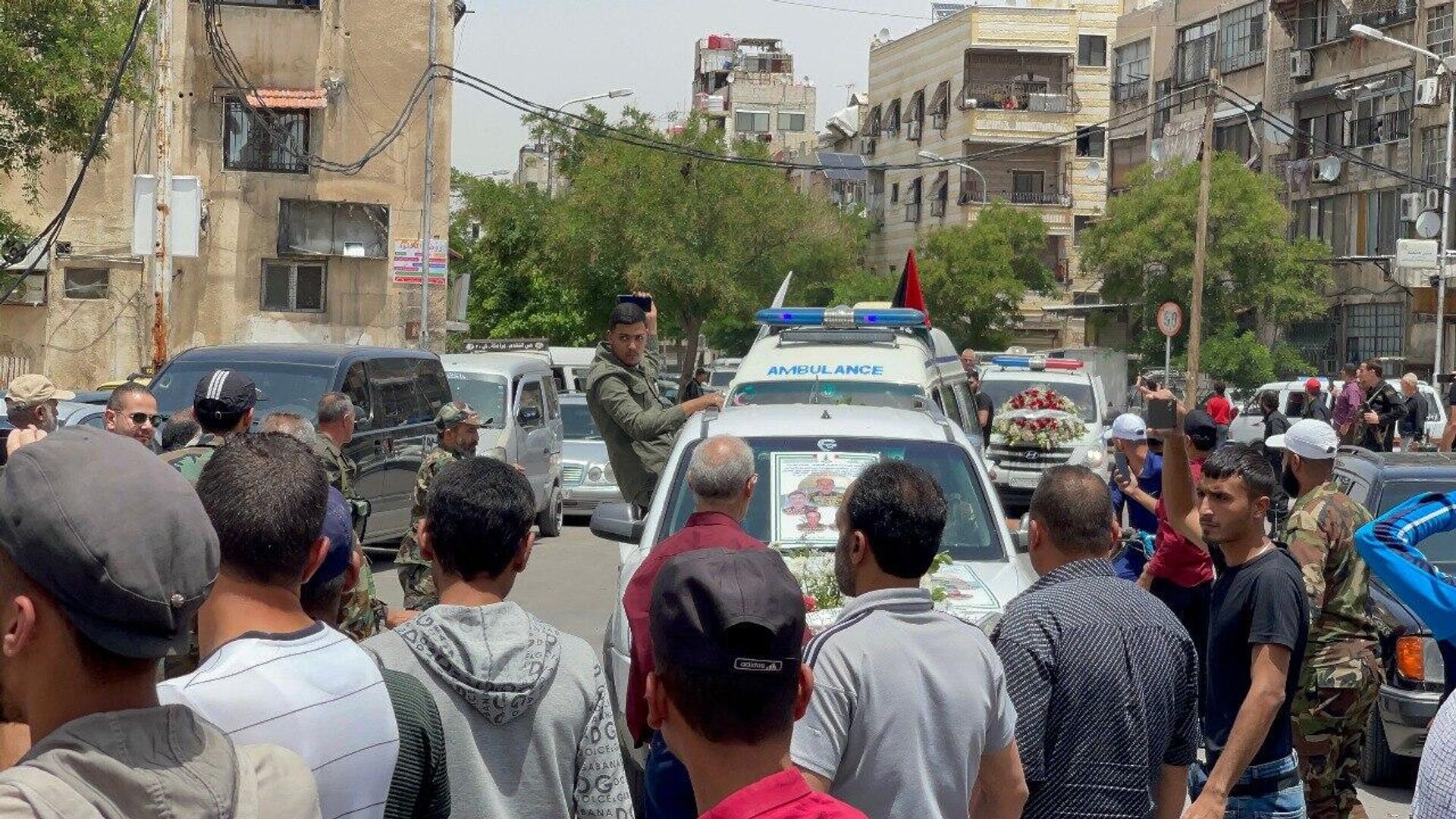 الجبهة الشعبية تشيع شهداءها في دمشق.. وتتوعد تل أبيب بـ رد قوي - سبوتنيك عربي, 1920, 01.06.2023