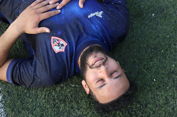 عبد الله مصطفى، كابتن منتخب مصر لكرة الساق الواحدة  - سبوتنيك عربي