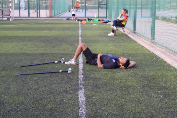 عبد الله مصطفى، كابتن منتخب مصر لكرة الساق الواحدة  - سبوتنيك عربي