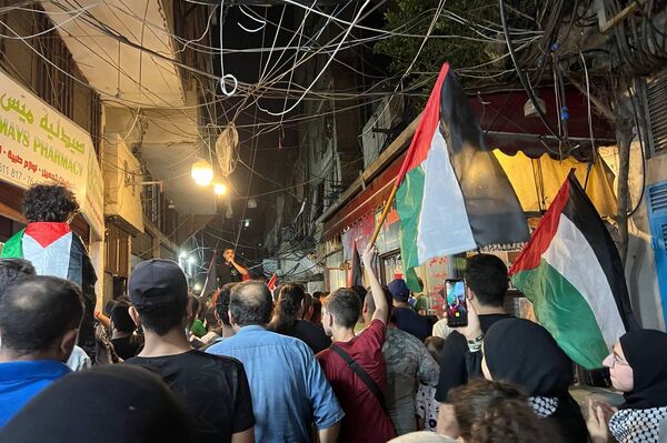 مسيرات ووقفات تضامنية في مخيمات لبنان نصرة لجنين - سبوتنيك عربي