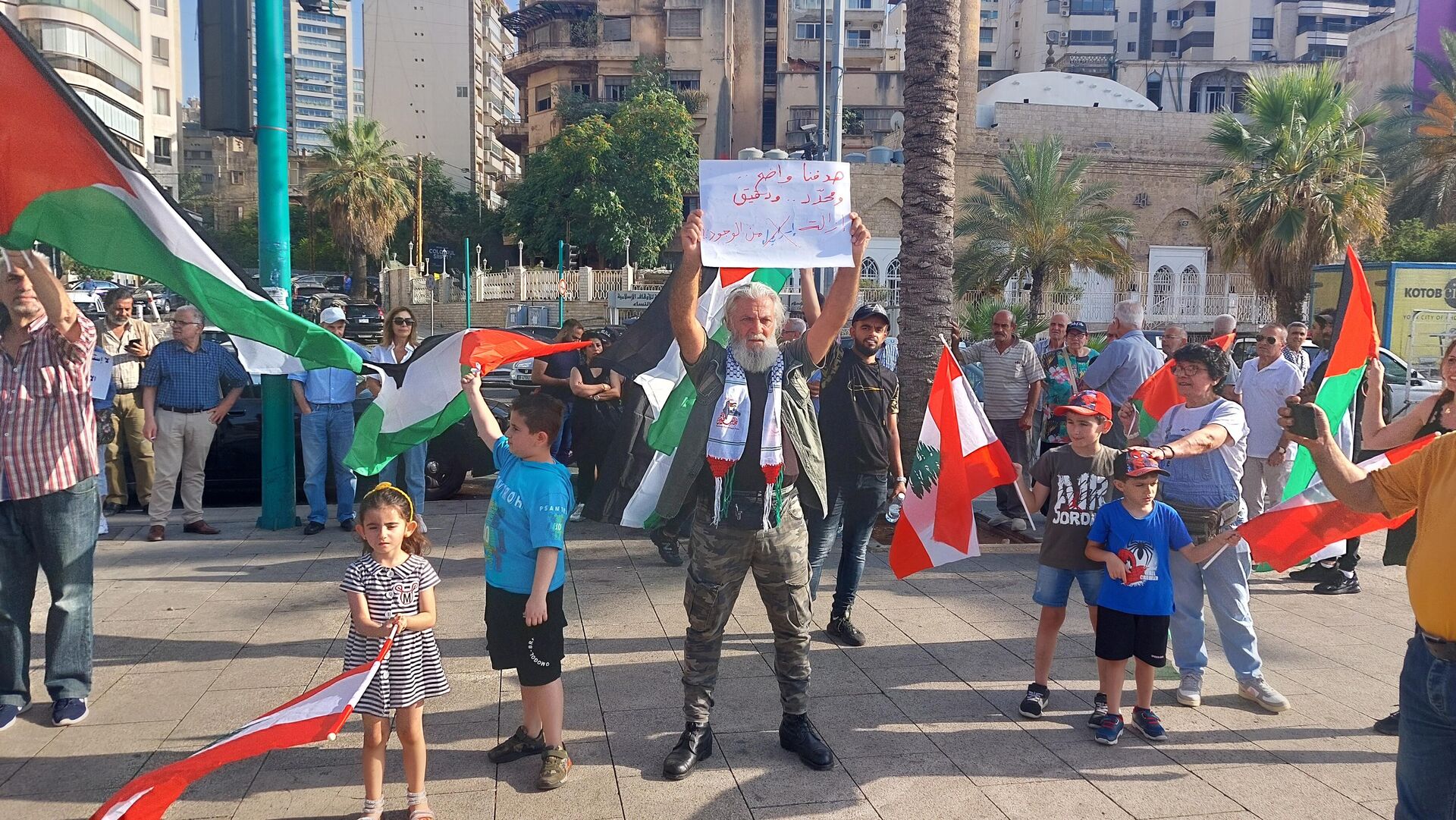 وقفات تضامنية في بيروت دعما للشعب الفلسطيني والمقاومة في جنين - سبوتنيك عربي, 1920, 05.07.2023