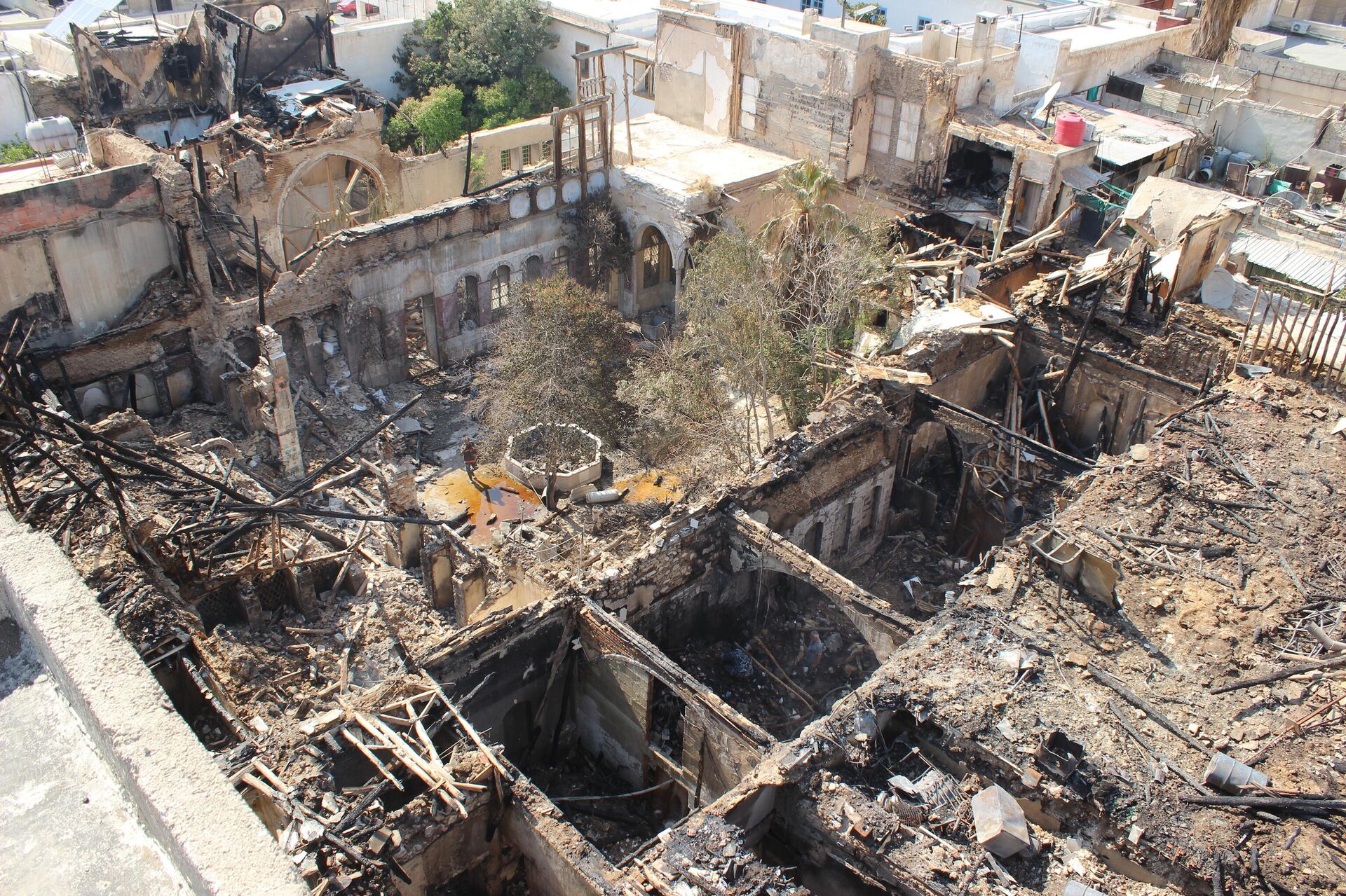 حريق يلتهم قصرا أثريا استضاف القيصر (غليوم الثاني) بدمشق القديمة - سبوتنيك عربي, 1920, 18.07.2023