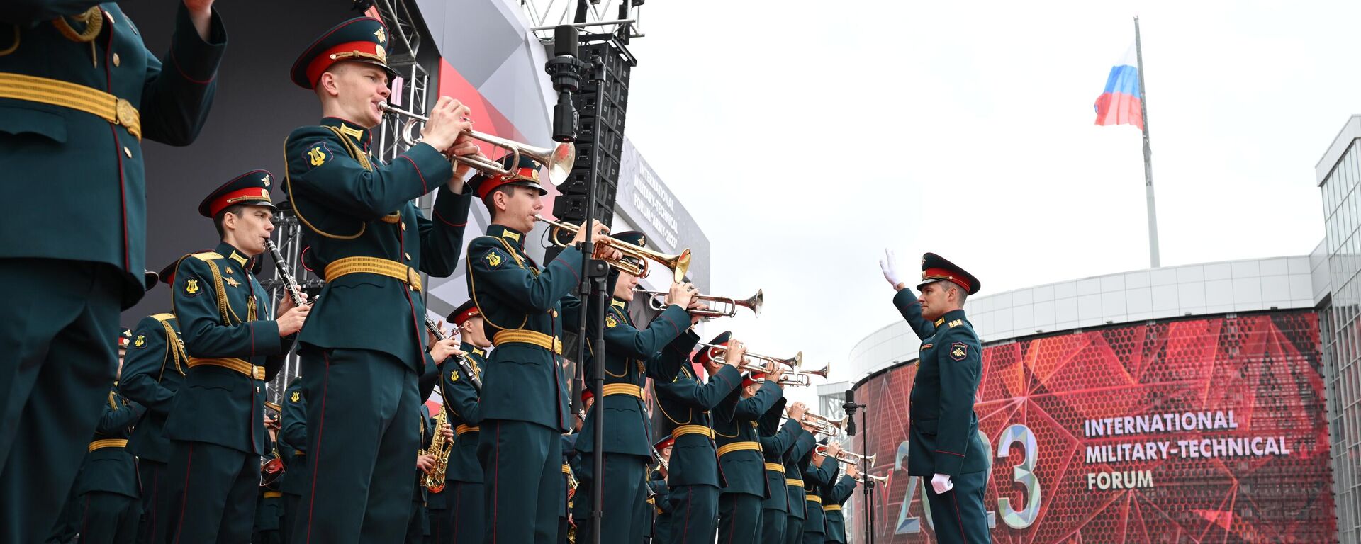 الفرقة العسكرية الموسيقية في المنتدى العسكري التقني آرميا-2023 في مركز باتريوت للمعارض والمؤتمرات - سبوتنيك عربي, 1920, 17.08.2023