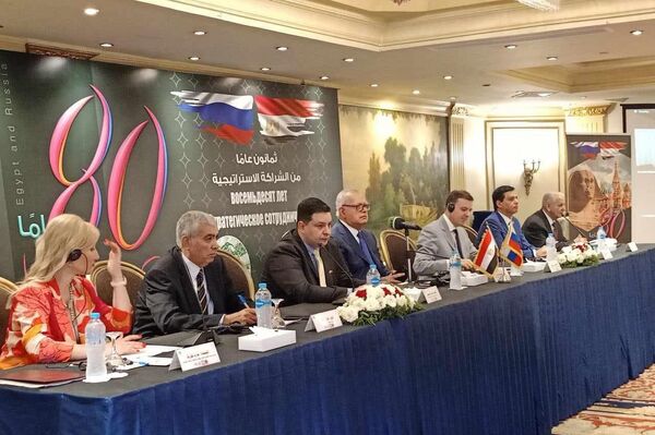 افتتاح مؤتمر 80 عاما من الشراكة الاستراتيجية الروسية المصرية 
 - سبوتنيك عربي