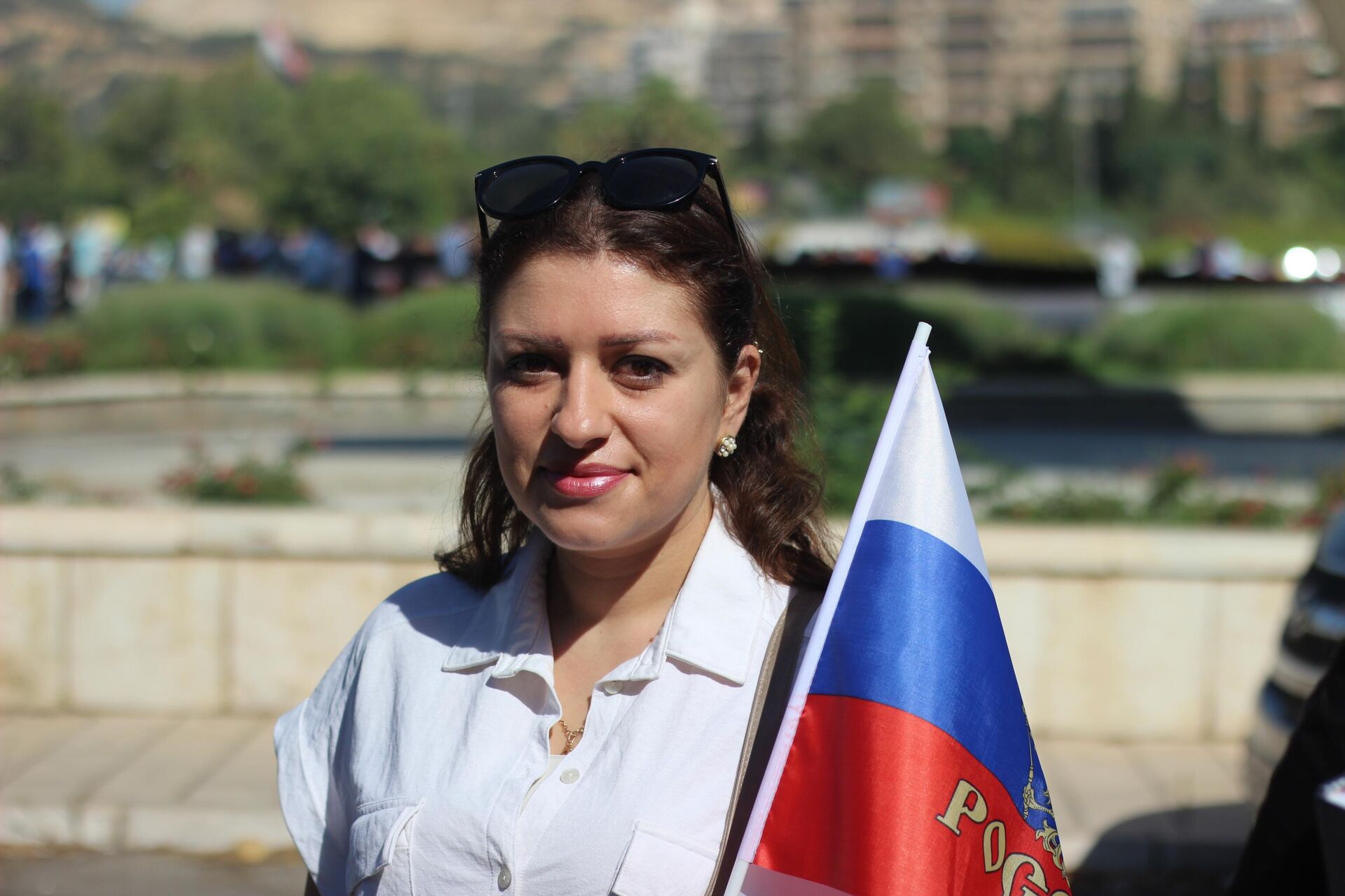 الجالية الروسية تحتفل بـ عيد العلم في ساحة الأمويين بدمشق - سبوتنيك عربي, 1920, 22.08.2023