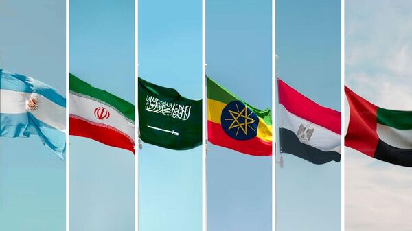 أعلام الدول التي انضمت مؤخرا إلى مجموعة بريكس  - سبوتنيك عربي