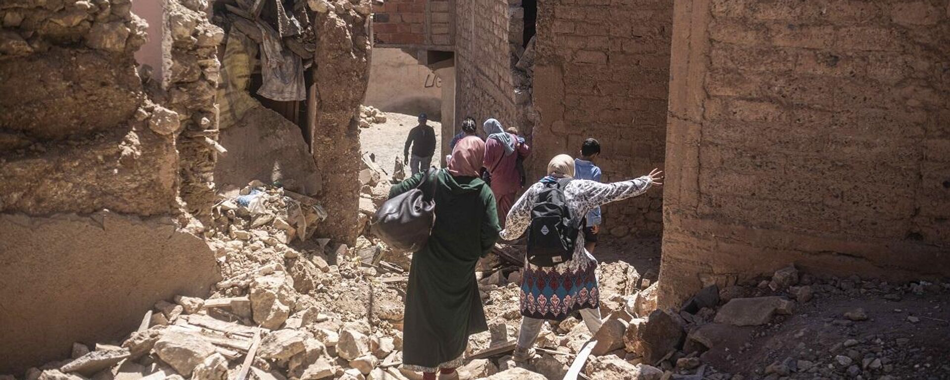 أثار الدمار الذي سببه زلزال المغرب - سبوتنيك عربي, 1920, 12.09.2023