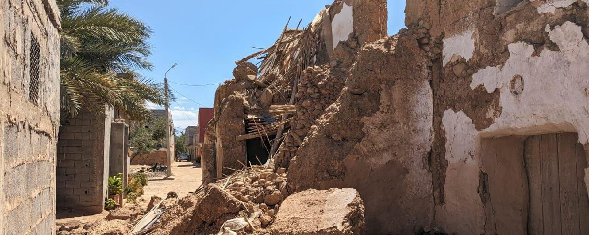 مشاهد من آثار زلزال المغرب المدمر  - سبوتنيك عربي, 1920, 14.10.2023