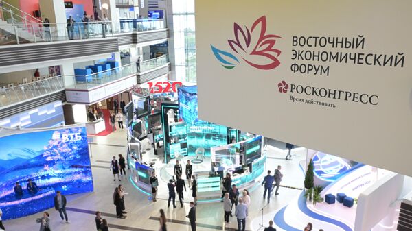 المشاركون في المنتدى الاقتصادي الشرقي في فلاديفوستوك، روسيا 10 سبتمبر 2023 المشاركون في المنتدى الاقتصادي الشرقي في فلاديفوستوك، روسيا 10 سبتمبر 2023 - سبوتنيك عربي
