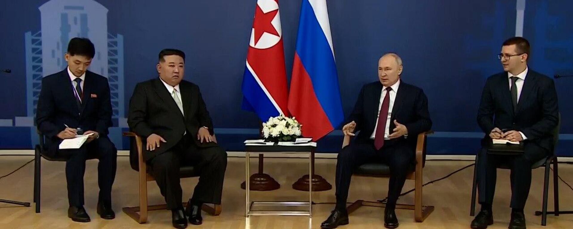 مفاوضات الرئيس الروسي فلاديمير بوتين وزعيم كوريا الشمالية كيم جون أون - سبوتنيك عربي, 1920, 13.09.2023