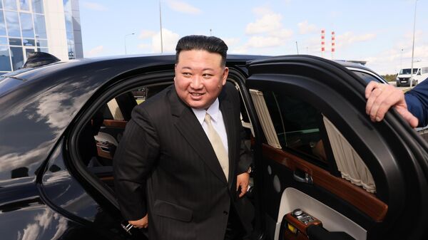 زعيم كوريا  الشمالية كيم جونغ أون يصل قاعدة فوستوشني الفضائية، روسيا - سبوتنيك عربي