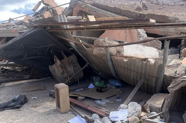 آثار الدمار الذي ألحقه الزلزال بمنازل المواطنين في المغرب - سبوتنيك عربي