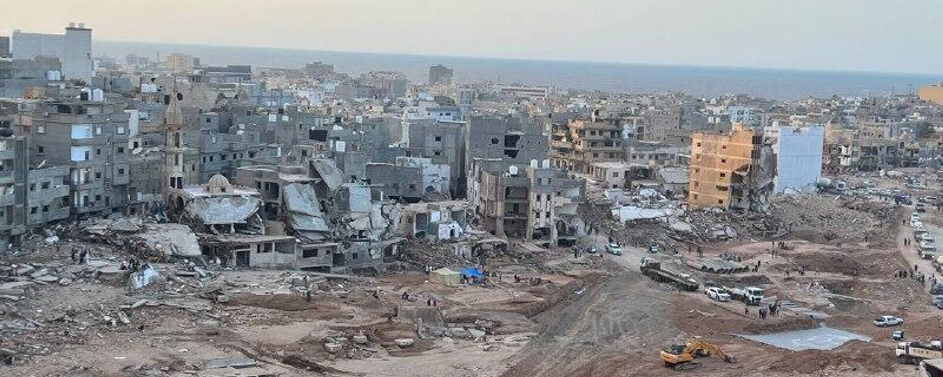 صور تظهر حجم الدمار داخل مدينة درنة الليبية عقب إعصار دانيال - سبوتنيك عربي, 1920, 23.10.2023