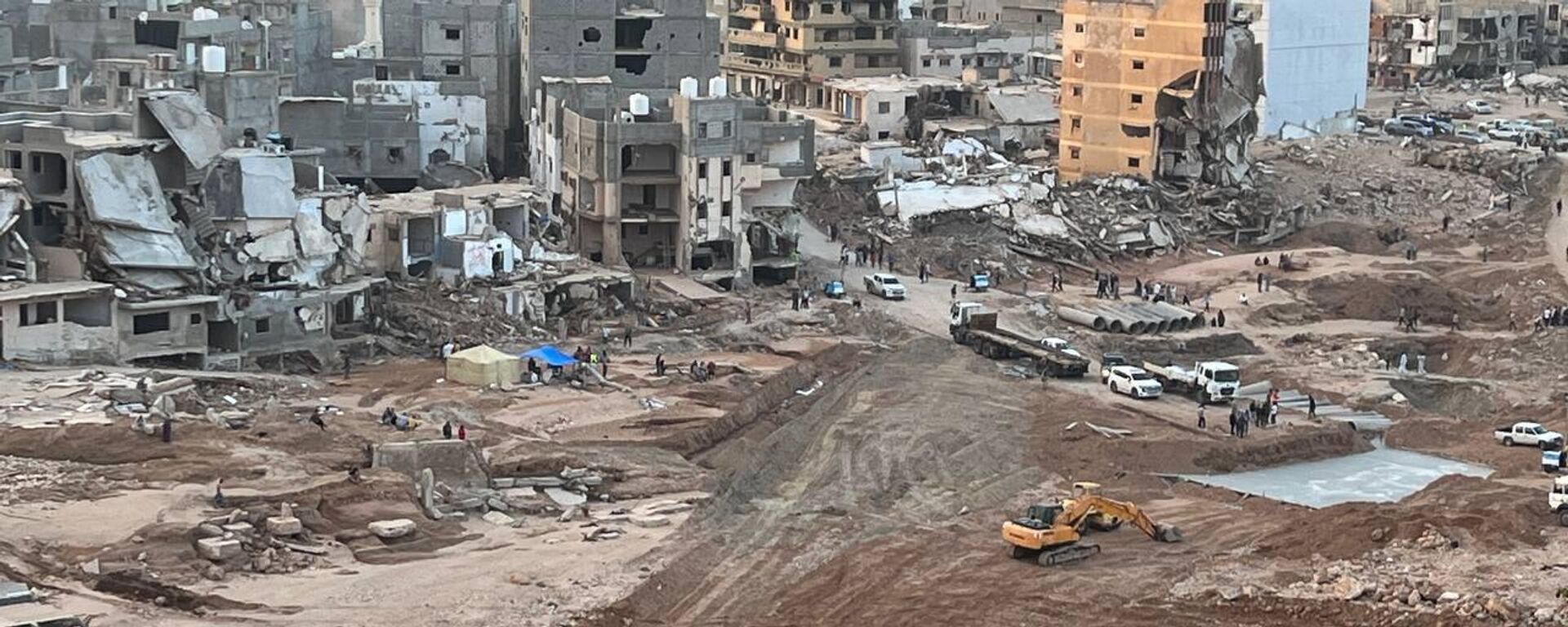 صور تظهر حجم الدمار داخل مدينة درنة الليبية عقب إعصار دانيال - سبوتنيك عربي, 1920, 20.09.2023