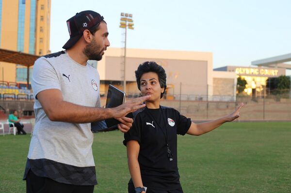 منتخب مصر لكرة القدم للسيدات خلال تدريباتهن - سبوتنيك عربي