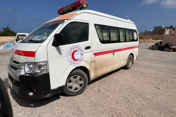 استمرار عمليات الإغاثة وتقديم المساعدات الإنسانية لنازحي وسكان مدينة درنة - سبوتنيك عربي