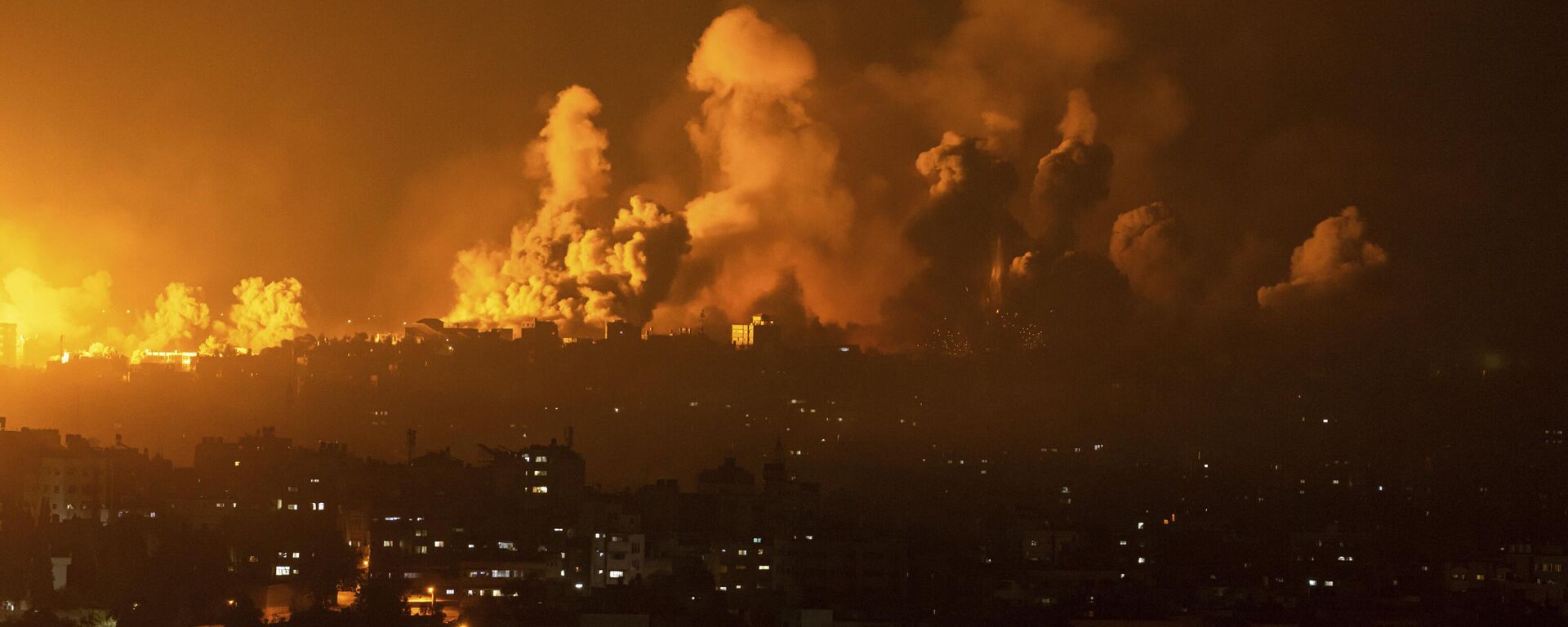 قصف قوات الجيش الإسرائيلي في مدينة غزة، قطاع غزة، فلسطين - سبوتنيك عربي, 1920, 07.11.2023