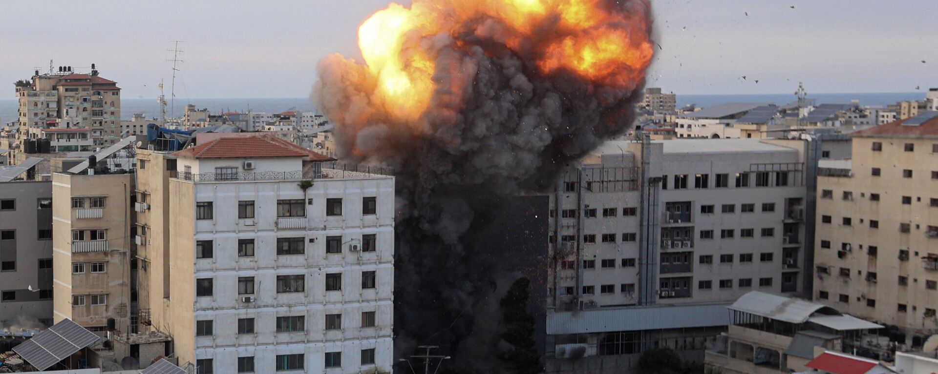 قصف قوات الجيش الإسرائيلي في مدينة غزة، قطاع غزة، فلسطين - سبوتنيك عربي, 1920, 08.11.2023