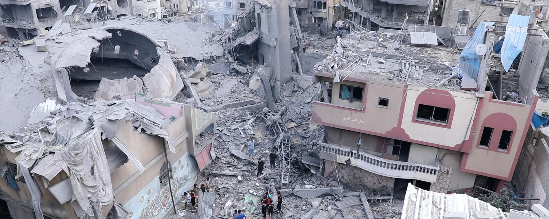 الجيش الاسرائيلي يدمر مساجد ومصارف ومدارس في قطاع غزة - سبوتنيك عربي, 1920, 09.04.2025