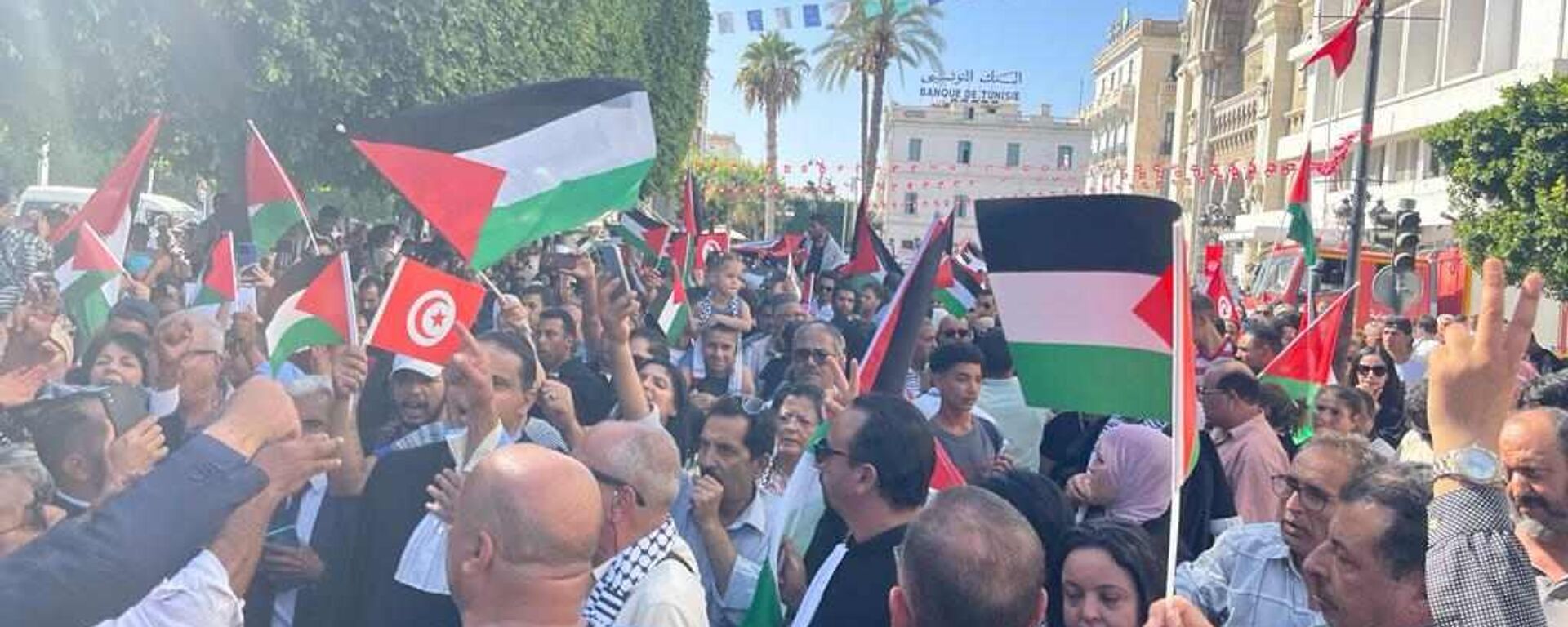 مسيرة في تونس دعما للشعب الفلسطيني، 12 أكتوبر/ تشرين الأول 2023 - سبوتنيك عربي, 1920, 20.12.2023