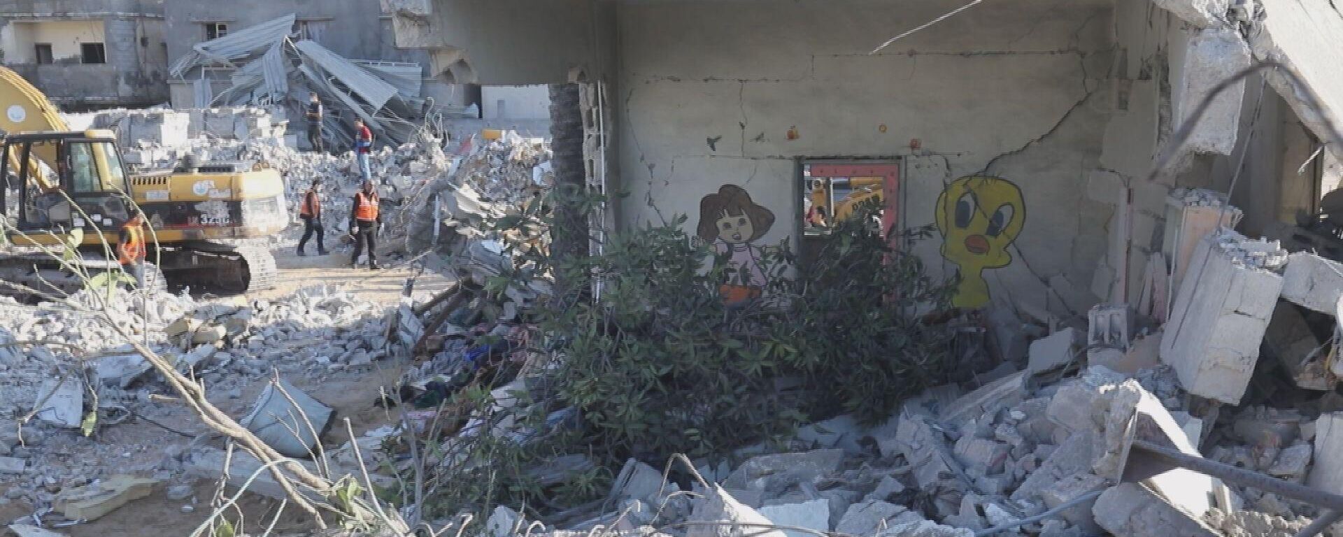 نازحون فلسطنينون في جنوب قطاع غزة يرون لحظات القصف والموت والفرار وينتظرون ما بقي من عائلاتهم
 - سبوتنيك عربي, 1920, 21.10.2023