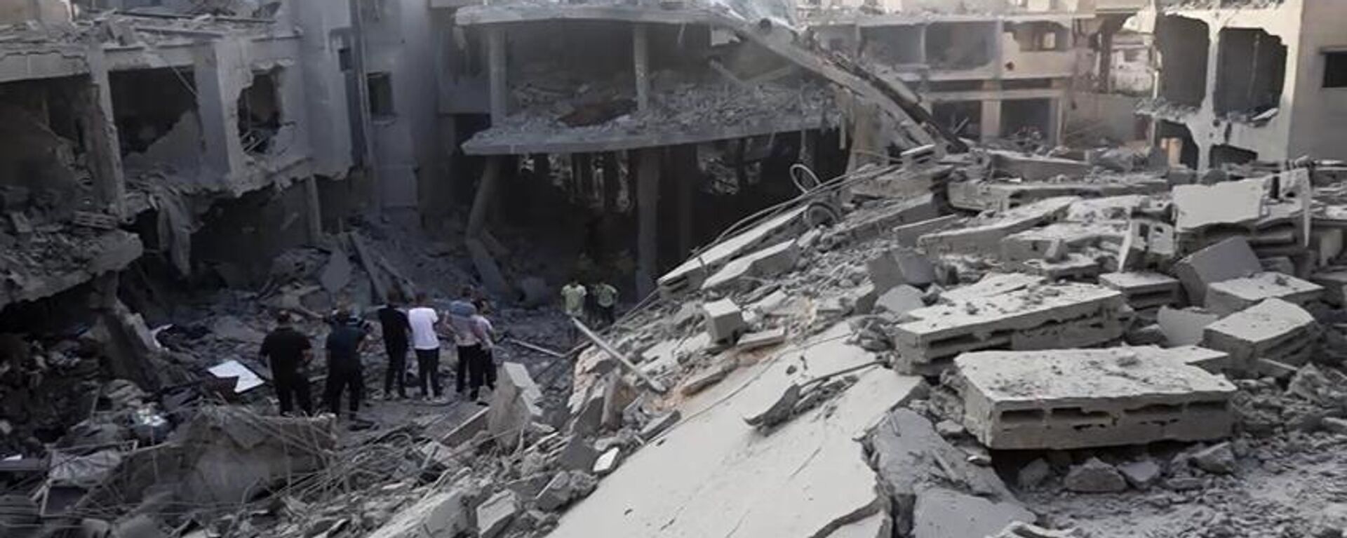 آثار قصف الطيران الحربي الإسرائيلي على قطاع غزة - سبوتنيك عربي, 1920, 12.12.2023