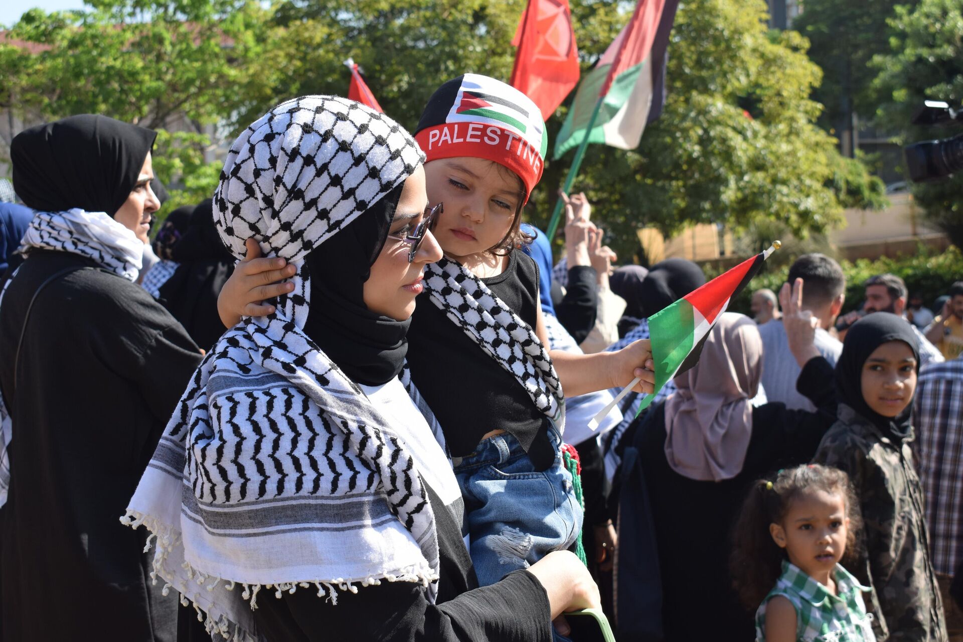 اعتصام جماهيري للجبهة الديمقراطية لتحرير فلسطين أمام مقر الإسكوا في بيروت - سبوتنيك عربي, 1920, 08.11.2023