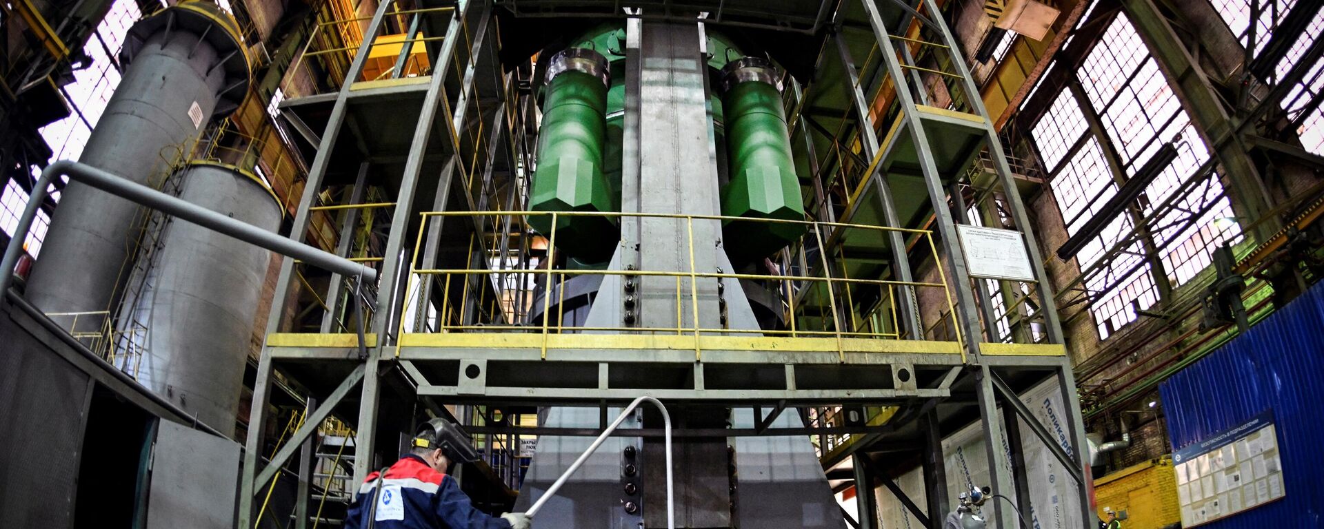 المفاعل النووي العاشر المكتمل ريتم-200 لكاسحة الجليد  في محطة زيو-بودولسك لبناء الآلات، وهي مؤسسة تابعة لوحدة بناء الآلات التابعة للوكالة النووية الروسية روساتوم، في مدينة بودولسك في مقاطعة موسكو، روسيا 5 ديسمبر 2023 - سبوتنيك عربي, 1920, 25.04.2024