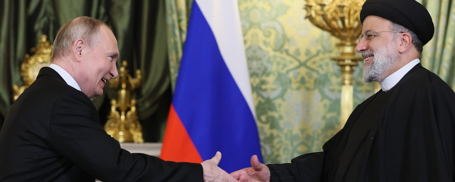 الرئيس الروسي فلاديمير بوتين والرئيس الإيراني إبراهيم رئيسي خلال اجتماع في موسكو، روسيا 7 ديسمبر 2023 - سبوتنيك عربي, 1920, 08.12.2023