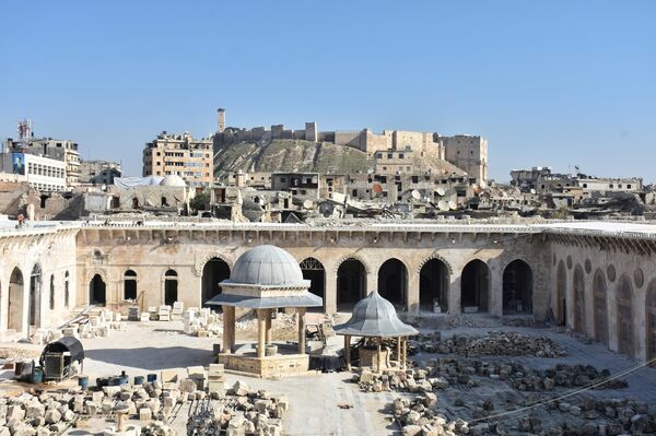 مدير آثار حلب لـ سبوتنيك: أنجزنا 80% من عمليات ترميم الجامع الأموي الكبير مدير آثار حلب لـ سبوتنيك: أنجزنا 80% من عمليات ترميم الجامع الأموي الكبير - سبوتنيك عربي