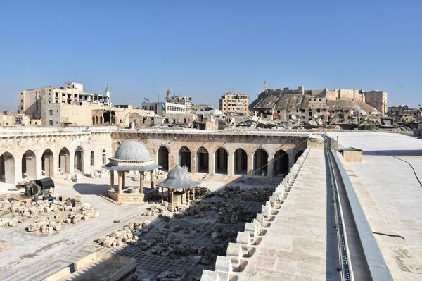 مدير آثار حلب لـ سبوتنيك: أنجزنا 80% من عمليات ترميم الجامع الأموي الكبير مدير آثار حلب لـ سبوتنيك: أنجزنا 80% من عمليات ترميم الجامع الأموي الكبير - سبوتنيك عربي