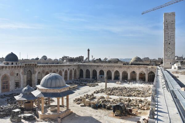 مدير آثار حلب لـ سبوتنيك: أنجزنا 80% من عمليات ترميم الجامع الأموي الكبير مدير آثار حلب لـ سبوتنيك: أنجزنا 80% من عمليات ترميم الجامع الأموي الكبير - سبوتنيك عربي