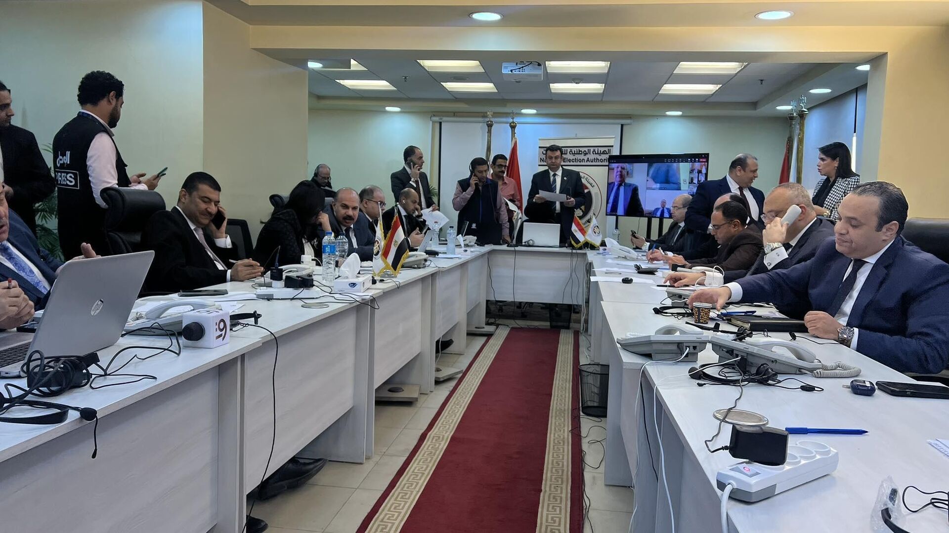 غرفة عمليات الهيئة الوطنية للانتخابات الرئاسية المصرية، 12 ديسمبر/ كانون الأول 2023 - سبوتنيك عربي, 1920, 12.12.2023