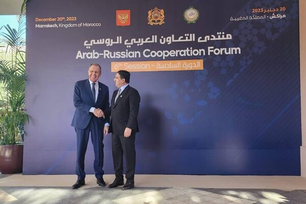 وزير الخارجية الروسي سيرغي لافروف ونظيره المغربي ناصر بوريطة - سبوتنيك عربي