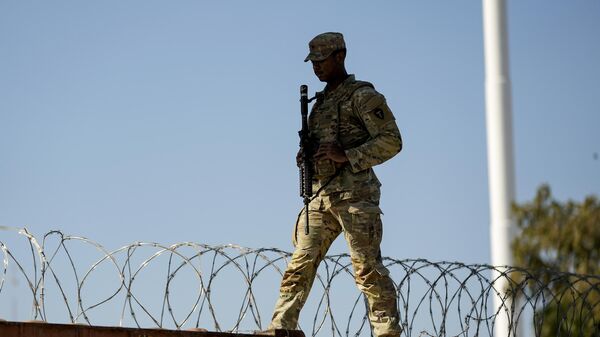 الوضع على الحدود بين المكسيك والولايات المتحدة الأمريكية في إيغل باس - سبوتنيك عربي