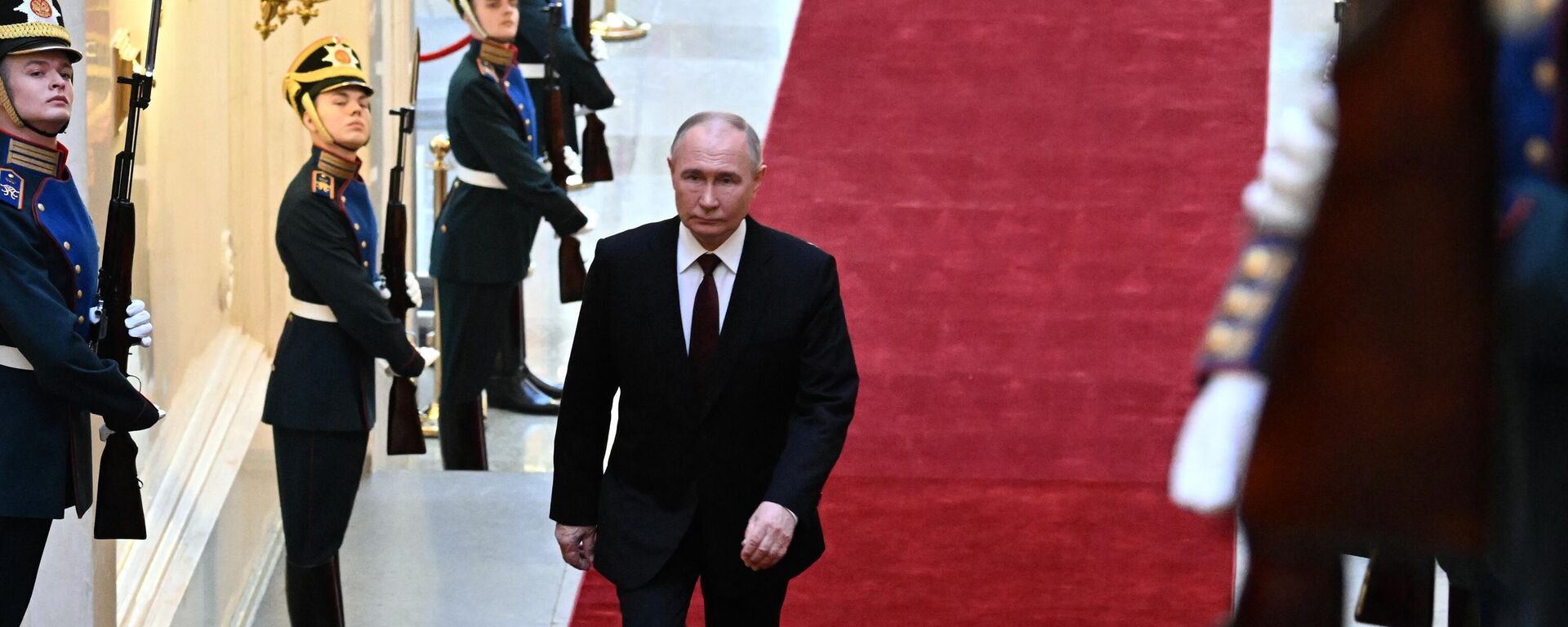 الرئيس فلاديمير بوتين خلال مراسم حفل التنصيب في الكرملين - سبوتنيك عربي, 1920, 07.05.2024