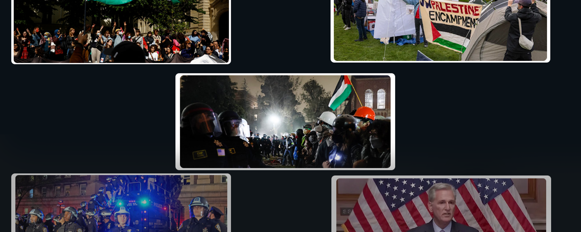 انفوجراف | تسلسل زمني لاحتجاجات طلاب الجامعات الأمريكية تأييدا لفلسطين
 - سبوتنيك عربي, 1920, 07.05.2024