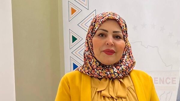 وزيرة الدولة لشؤون المرأة بالحكومة المكلفة من البرلمان الليبي، إنتصار عبود - سبوتنيك عربي